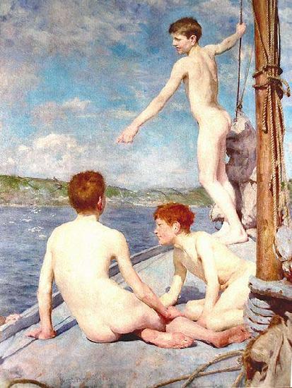 Henry Scott Tuke The bathers Norge oil painting art